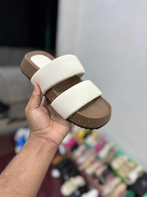 Casual Double Strap Sliders